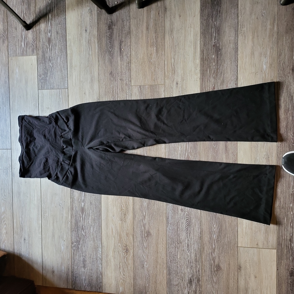 OH BABY! Motherhood Maternity Dress Pants Black Size small Secret Fit Belly